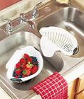 Unknown Set Of 2 Over-the-sink Colanders By White Measures 10 X 6 4 Inches 884916335186