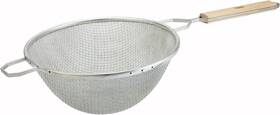 Usa 445018792715 Strainer 10.25-inch Diameter Fine Double Mesh Medium Tin Tan