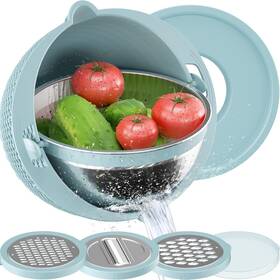 1u-lsl01-bl Uttkoj 4-1 Colander With Bowl Set - Strainers For Kitchen Food And Colanders 1u-lsl01-bl Uttkoj 4-1 Colander With Bowl Set - Strainers For Kitchen Food And Colanders