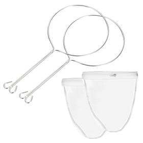 Uxcell 724117815134 Mesh Strainer Bag 2pcs Nylon Filter With Handle Small Nut Milk Uxcell 724117815134 Mesh Strainer Bag 2pcs Nylon Filter With Handle Small Nut Milk