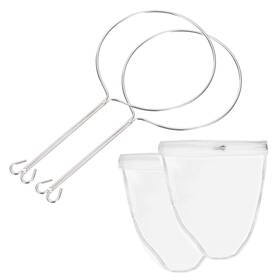 Uxcell 724117815141 Mesh Strainer Bag 2pcs Nylon Filter With Handle Medium Nut Milk Uxcell 724117815141 Mesh Strainer Bag 2pcs Nylon Filter With Handle Medium Nut Milk