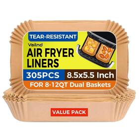 B0fn41hyjv Vailnd Air Fryer Liners Disposable 305 Pcs 8.5x5.5 Inch Rectangle Pap
