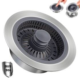 Szj-cfxsd2 Vantency 3 In 1 Kitchen Sink Strainer And Stopper Stainless Steel Pop Up