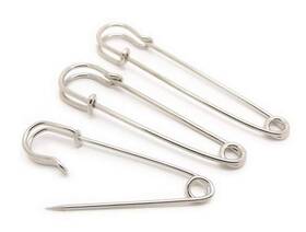 2ftsilver Vasana Zll53543 10pcs 5cm/2ftsilver Stainless Steel Heavy Duty Safety Pins Extra Strong