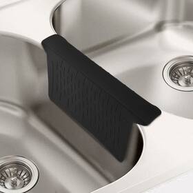 Vel-3228-bk Velovyo Sink Saddle Divider Mat Kitchen Silicone Protector No Smell Nev