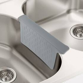 Vel-3228-gr Velovyo Sink Saddle Divider Mat Kitchen Silicone Protector No Smell Never Stain Ultra