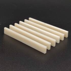 Vencetmat 431268185888 6pcs Unbleached Blank And Uncut Guitar Saddles Pure Bone For Electric Acousti