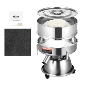 Vevor 197988224136 Electric Vibrating Sieve Machine With 10 60 Mesh Automatic Sifter Shaker