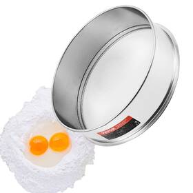 Vevor 197988227403 Flour Sieve Fine Mesh Stainless Steel 12 Sifter For Baking Cake