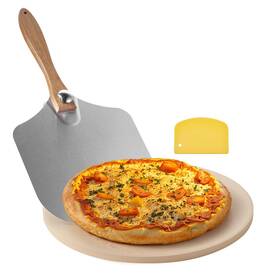 B0fsr578cr Vevor Pizza Stone 15 In Round 0.67 Large Cordierite Baking-ston
