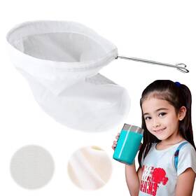 Veze 758439854878 Ultra Fine Mesh Strainer Bags Reusable 180 Steel Handle Frame For Filte