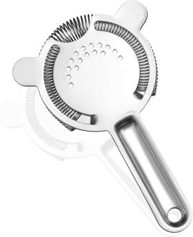 Ink039381a Vibarutens Cocktail Strainer Stainless Steel Hawthorne With Removable Silver