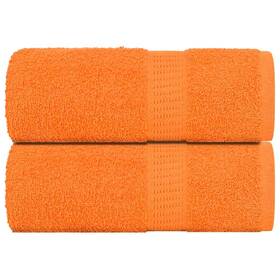 Vidaxl 721012145405 Cotton Rectangular Guest Towels Set Of 2 Soft Washcloths For Home Use