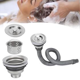 Glq-hcl-1016 Vingvo Drain Plug Basket Strainer Stainless Steel Sink For Salon Shampoo Bowl Deep Glq-hcl-1016 Vingvo Drain Plug Basket Strainer Stainless Steel Sink For Salon Shampoo Bowl Deep