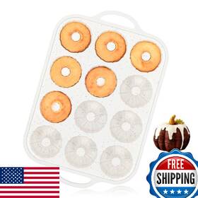 B0fb3lh5sk Vinino Silicone Mini Fluted Tube Cake Pans With Metal Reinforced Frame 12-cavity