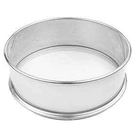 Vollum 810148798451 Stainless Steel Flour Sifter Fine Mesh Round For Baking 1