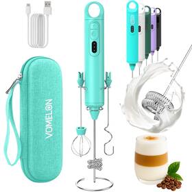 Vomelon 769283611012 Rechargeable Milk Frother Handheld 3 Speed Coffee Foamer Whisk Electric D Vomelon 769283611012 Rechargeable Milk Frother Handheld 3 Speed Coffee Foamer Whisk Electric D