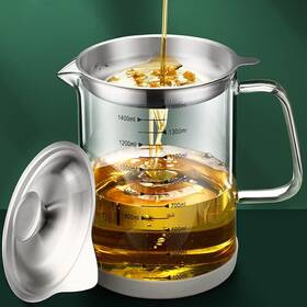 Vophia-1.5 Vophia 1.5l/50oz Glass Bacon Grease Container With Strainer Cooking Oil Storage Can Wi Vophia-1.5 Vophia 1.5l/50oz Glass Bacon Grease Container With Strainer Cooking Oil Storage Can Wi