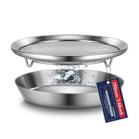 Wagensteiger 809552934854 Stainless Steel Mesh Tray Set With Drip Pan Air Fryer Basket And Kitchen Wagensteiger 809552934854 Stainless Steel Mesh Tray Set With Drip Pan Air Fryer Basket And Kitchen