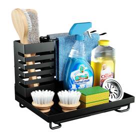 Warmsimple 768447274377 Sponge Holder For Kitchen Sink Stainless Steel Organizer With 3