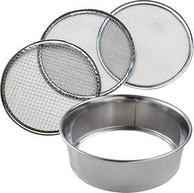 Fb929002003 Wazakura 3pcs Soil Sieve Set 8-1/4 Inch 210mm 3 Mesh Filter Sizes Japan Fb929002003 Wazakura 3pcs Soil Sieve Set 8-1/4 Inch 210mm 3 Mesh Filter Sizes Japan