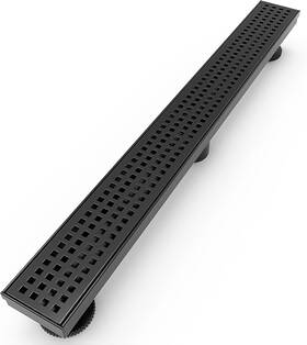 60in06amb Webang 60 Inch Shower Linear Black Drain Floor Accessories Square Hole Pattern Cover 60in06amb Webang 60 Inch Shower Linear Black Drain Floor Accessories Square Hole Pattern Cover