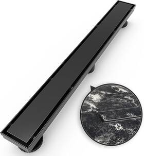 7.63676e Webang 11 24 Inch Shower Linear Black Drain Floor Accessories 2-in-1 Cover Tile Insert 7.63676e Webang 11 24 Inch Shower Linear Black Drain Floor Accessories 2-in-1 Cover Tile Insert