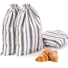 Bb01 Weifutch 3 Pack Bread Bags For Homemade With Bowl Cover 17.7 Inch X 12 Reusable Li