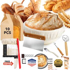 B0f38cz662 Wepsen Sourdough Starter Kit 19pcs Banneton Bread Proofing Basket Glass Jar B0f38cz662 Wepsen Sourdough Starter Kit 19pcs Banneton Bread Proofing Basket Glass Jar