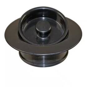 Westbrass 313106712761 Universal Replacement Disposal Flange And Stopper Trim Set Powder Coat Black