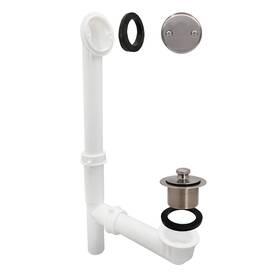 597244-07 Westbrass White 1-1/2 Inch Tubular Pull And Drain Bath Waste Kit Wi