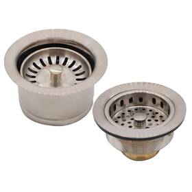 Co2196s-20 Westbrass 673604000600 Combo Pack 3-1/2 Inch Post Style Large Basket Kitchen Sink