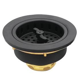 A213-62 Westbrass 673604349372 3-1/2 Inch Wing Nut Twist Style Large Kitchen Sink Basket Strainer Matte