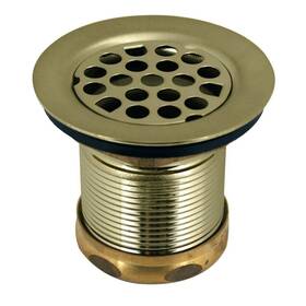 D218101 Westbrass 747028058018 Grid Basket Style Bar Sink Strainer Polished Brass