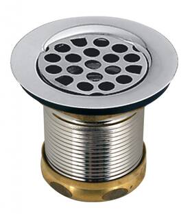 D2181-26 Westbrass 747028058261 Grid Basket Style Bar Sink Strainer Polished Chrome