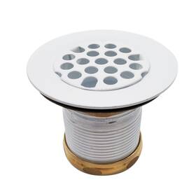 D2181-50 Westbrass 747028058506 Grid Basket Style Bar Sink Strainer Coat White