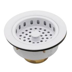 R214-50 Westbrass 747028084673 3-1/2-inch Large Post Style Kitchen Sink Basket Strainer Coat White R214-50 Westbrass 747028084673 3-1/2-inch Large Post Style Kitchen Sink Basket Strainer Coat White