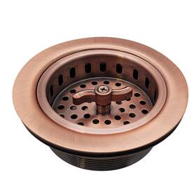R213-11 Westbrass 747028088527 Wing Nut Style Large Kitchen Basket Strainer Antique Copper R213-11 Westbrass 747028088527 Wing Nut Style Large Kitchen Basket Strainer Antique Copper
