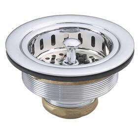D214-26 Westbrass 747028214285 3-1/2 Inch Post Style Large Sink Kitchen Basket Strainer 1-pack
