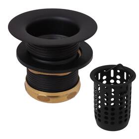 D218-62 Westbrass 747028218627 Junior Basket Style Bar Sink Strainer Matte Black