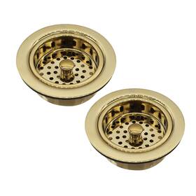 D2145-01 Westbrass 747028245012 3-1/2 Inch Post Style Large Kitchen Sink Basket Strainer Polished Brass