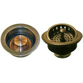 D2165-11 Westbrass 747028265119 Post Style Large Kitchen Basket Strainer With Waste Disposal Flange