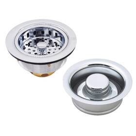 D2165-26 Westbrass 747028265263 Post Style Large Kitchen Basket Strainer With Waste Disposal Flange