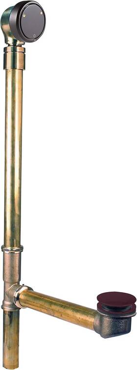 7931817bjchm-12 Westbrass 22 Inch Deep Soak Tip-toe Drain Bath Waste Overflow Ball Joint Orb