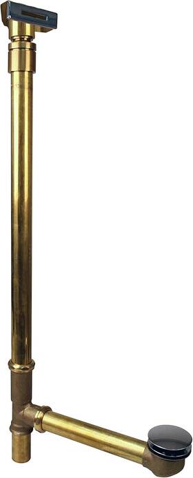7931817bjld-26 Westbrass 22 Inch Linear Tip-toe Drain Bath Waste And Overflow Ball Joint Chrome