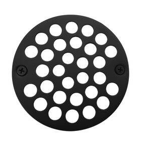 A3192-62 Westbrass 4 Inch Od Brass Shower Strainer Grid Drain Cover Matte Black