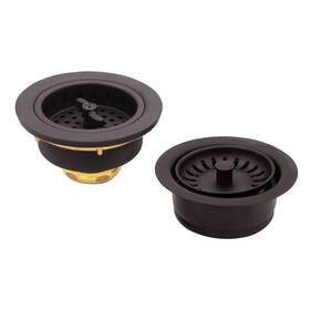 Co2155s-12 Westbrass Combo Pack 3-1/2 Inch Wing Nut Twist Style Large Kitchen Sink