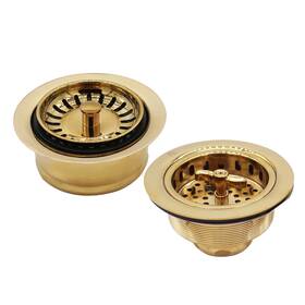 Co2195s-01 Westbrass Combo Pack 3-1/2 Inch Wing Nut Twist Style Large Kitchen Sink