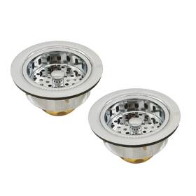 D2145-05 Westbrass 3-1/2 Post Style Large Kitchen Sink Basket Strainer Poli