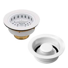 D2155-50 Westbrass Wing Nut Style Kitchen Basket Strainer With Waste Disposal Flange And